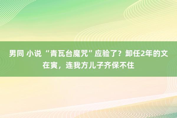 男同 小说 “青瓦台魔咒”应验了？卸任2年的文在寅，连我方儿子齐保不住