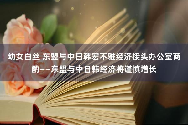 幼女白丝 东盟与中日韩宏不雅经济接头办公室商酌——东盟与中日韩经济将谨慎增长