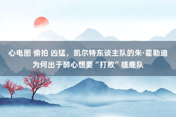 心电图 偷拍 凶猛，凯尔特东谈主队的朱·霍勒迪为何出于醉心想要“打败”雄鹿队