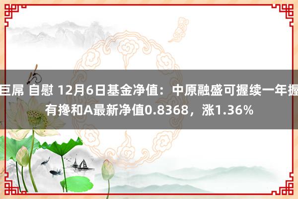 巨屌 自慰 12月6日基金净值：中原融盛可握续一年握有搀和A最新净值0.8368，涨1.36%