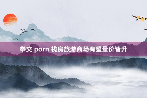 拳交 porn 栈房旅游商场有望量价皆升